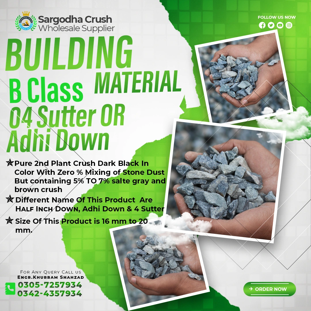 Semi Plant Crush | Adhi Down | B Class | 16 mm To 20 mm