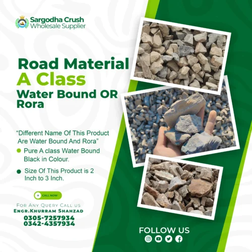 A Class | Water Bound | 2 Inch To 3 Inch